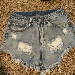 Shein jean shorts